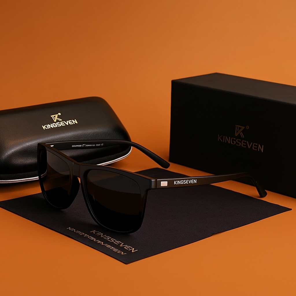 Óculos de sol masculino kingseven com lente polarizada