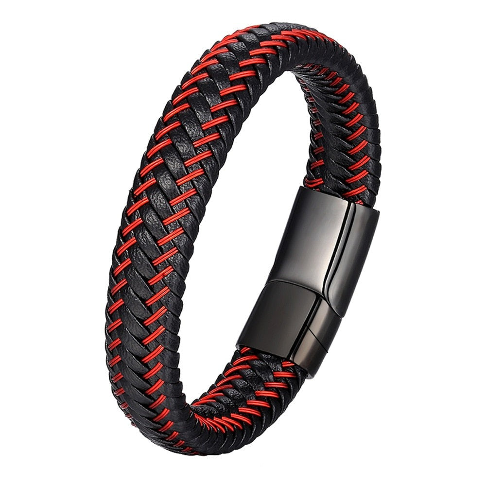 Pulseira masculina de couro Urban