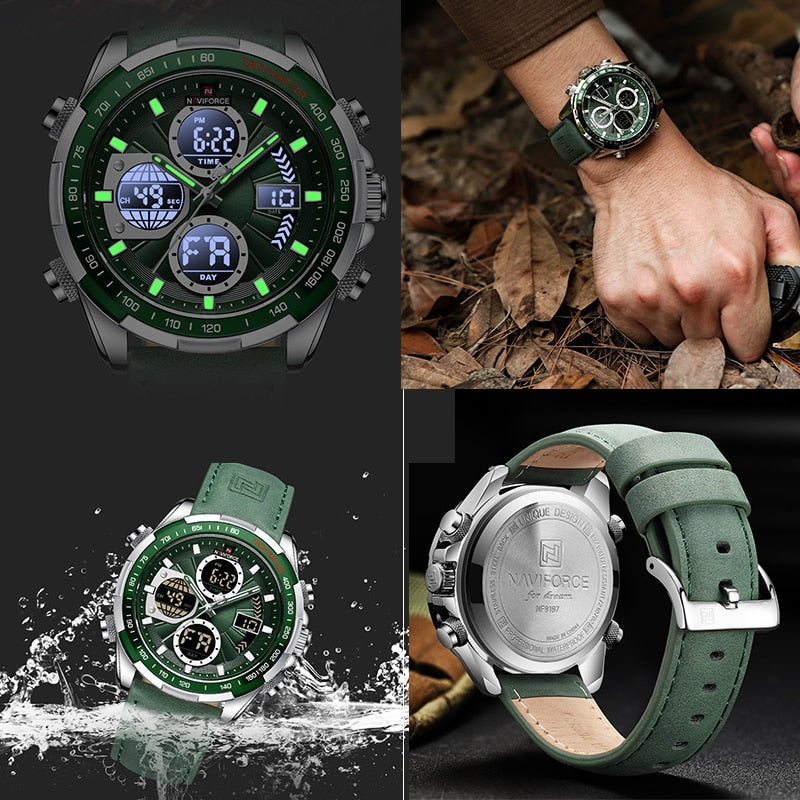 Relógio Navi Force / Pulseira em couro