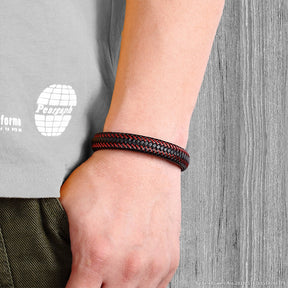 Pulseira masculina de couro Urban