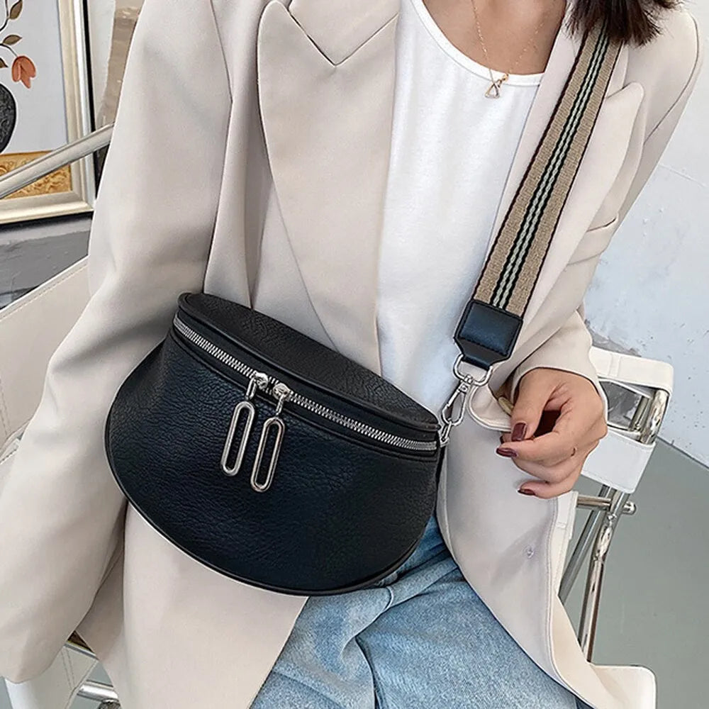 Bolsa Transversal em Couro -CLASSIC