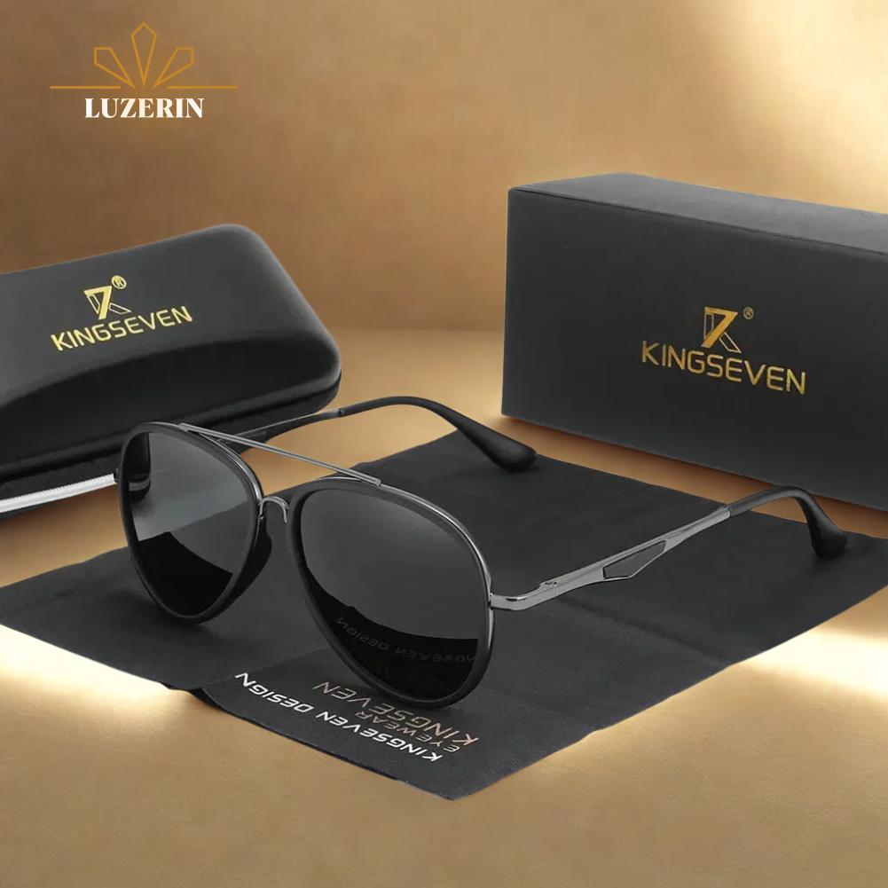 Óculos de sol masculino kingseven Classic com lente polarizada